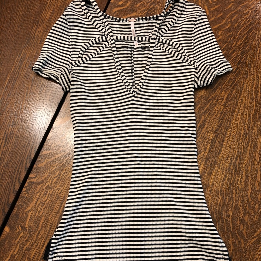 Free People Cut-Out shirt